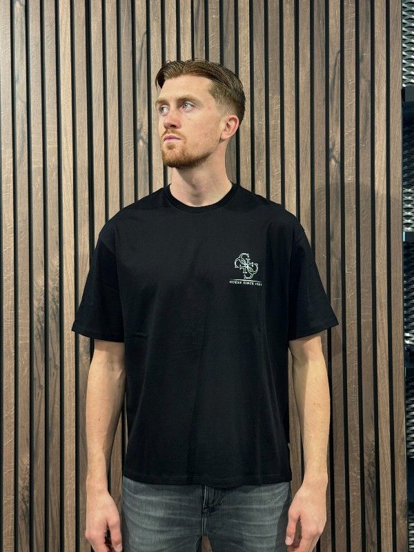 Guess - Ss Bsc Quattro G Tee - Zwart