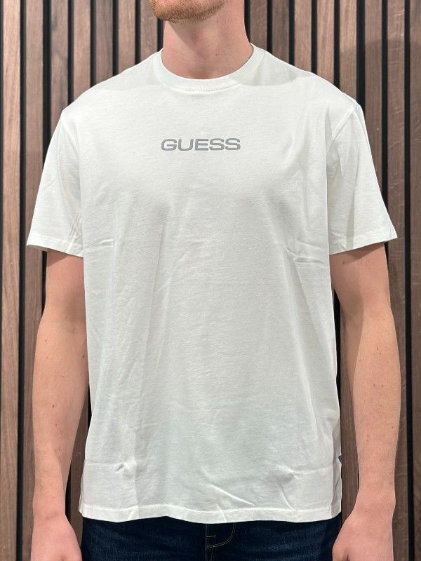 Guess - Ss Bsc Social Club Tee - Wit