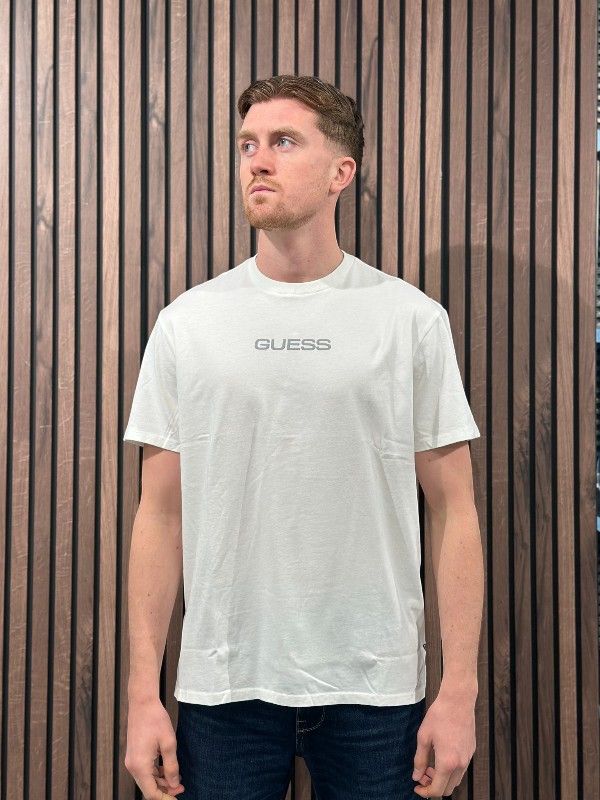 Guess - Ss Bsc Social Club Tee - Wit