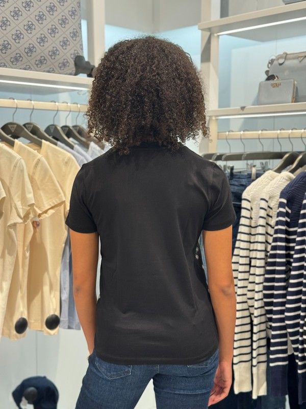 Guess - Ss Cn 4G Allover Tee - Zwart