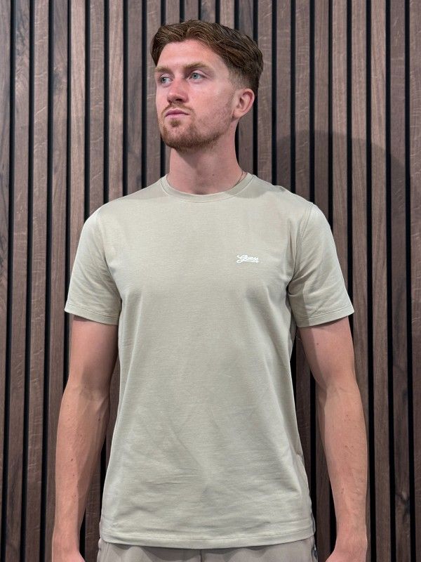 Guess - Ss Cn Basic Pima Tee - Beige