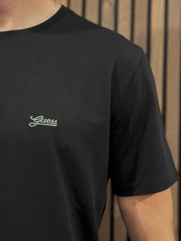 Guess - Ss Cn Basic Pima Tee - Zwart