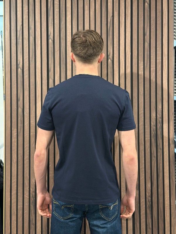 Guess - Ss Cn Logo Box Tee - Blauw