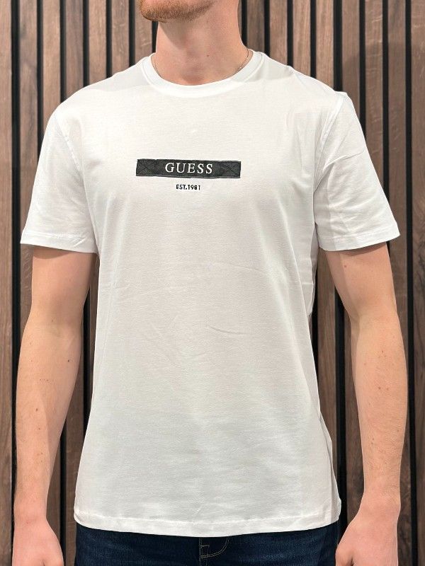 Guess - Ss Cn Logo Box Tee - Wit