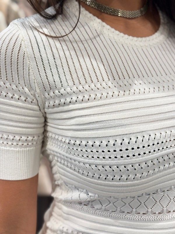 Guess - Ss Cn Michelle Swtr - Wit