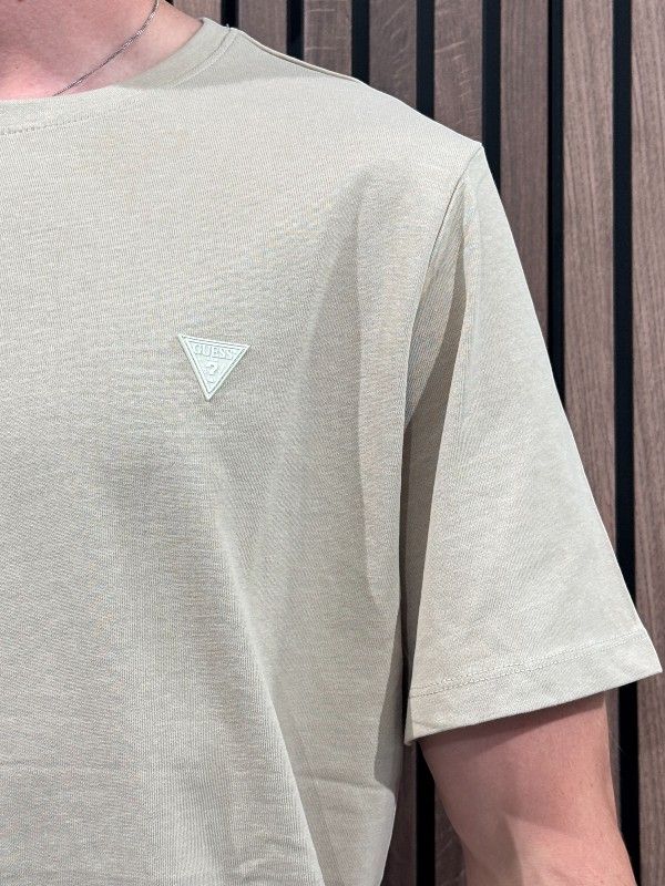 Guess - Ss Cn Patch Tee - Beige