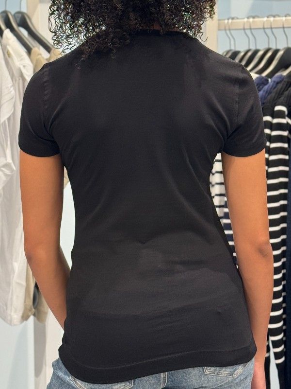 Guess - Ss Cn Triangle Python Tee - Zwart