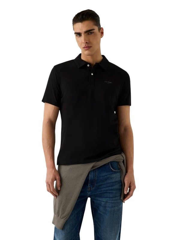 Guess - Ss Essential Polo - Zwart