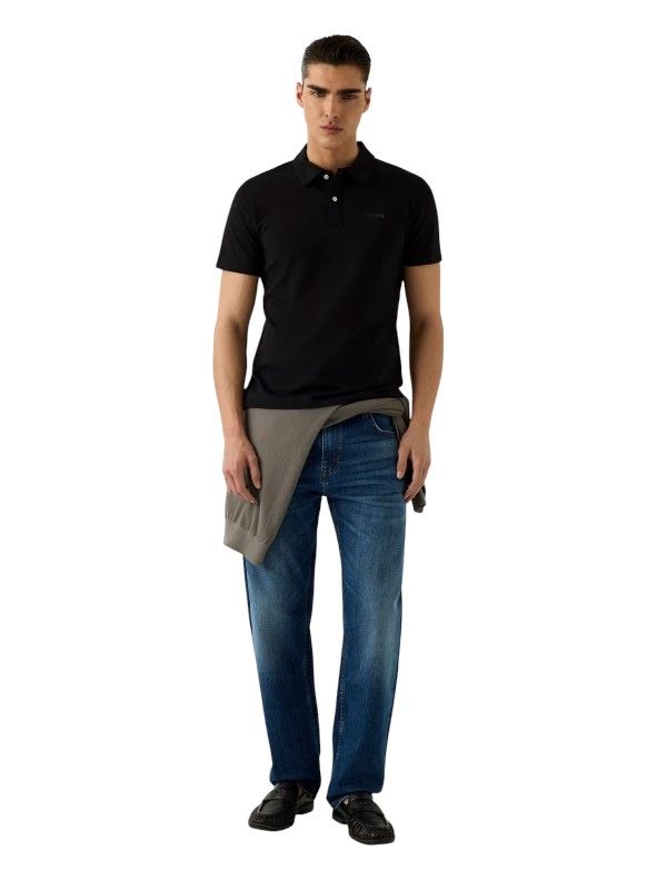 Guess - Ss Essential Polo - Zwart