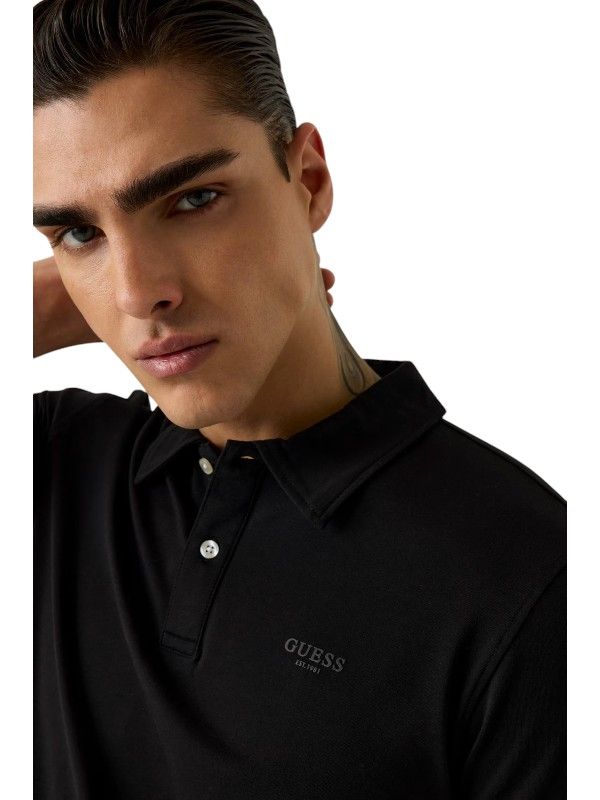 Guess - Ss Essential Polo - Zwart
