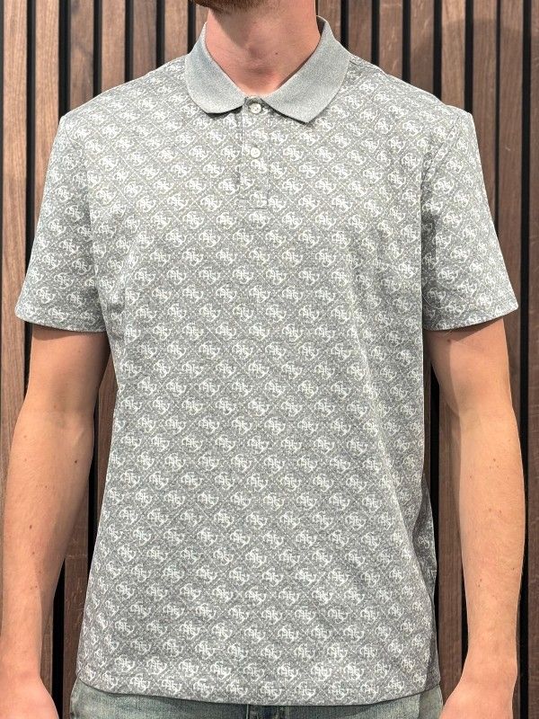 Guess - Ss G Jacquard Polo - Grijs
