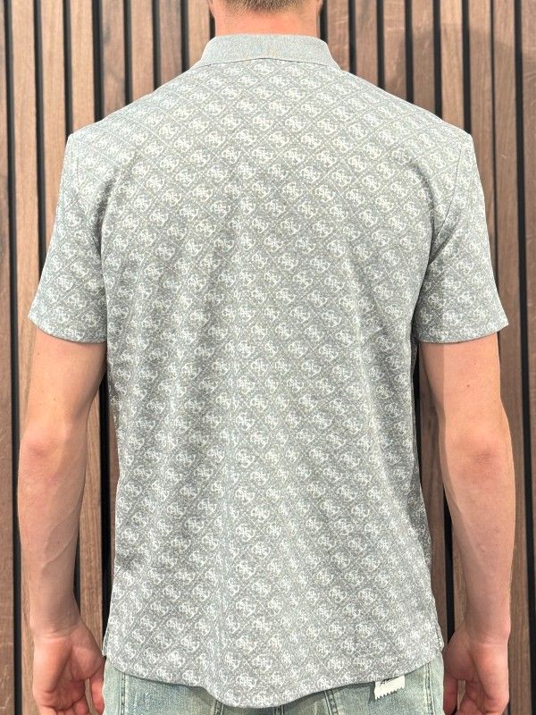 Guess - Ss G Jacquard Polo - Grijs
