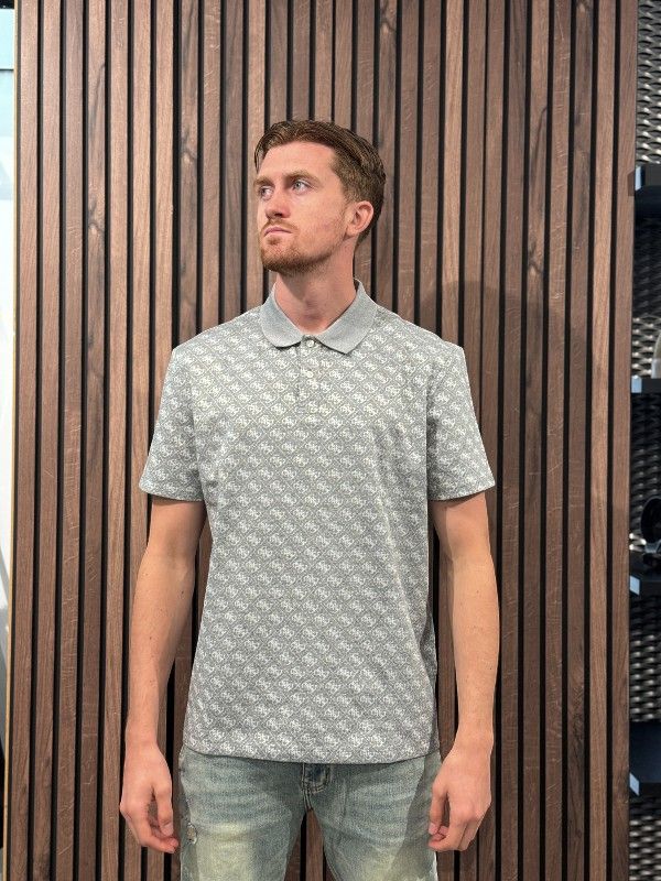 Guess - Ss G Jacquard Polo - Grijs