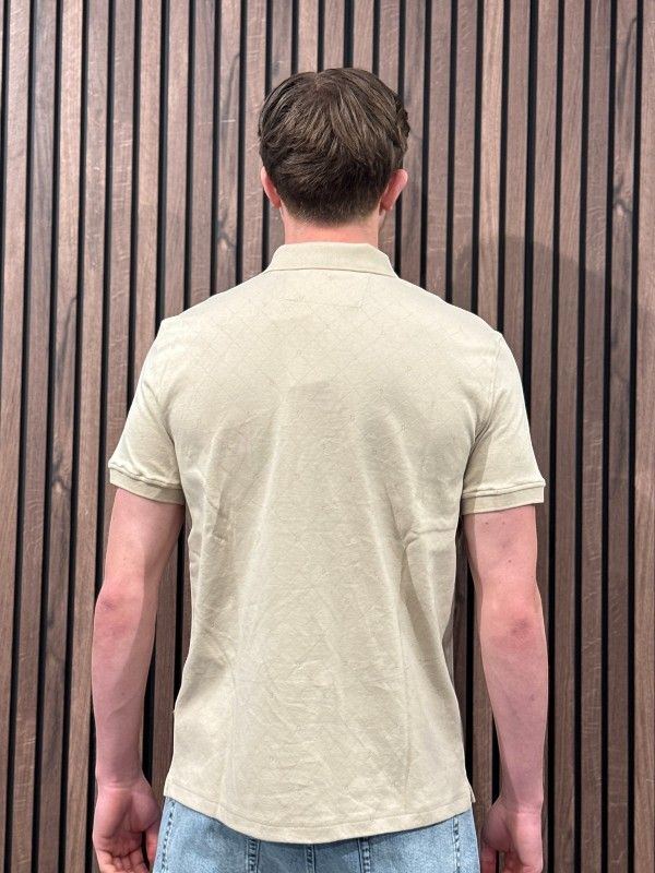Guess - Ss Jacquard Allover Polo - Beige