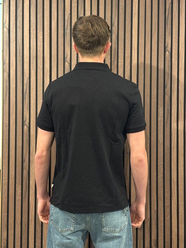 Guess - Ss Jacquard Allover Polo - Zwart