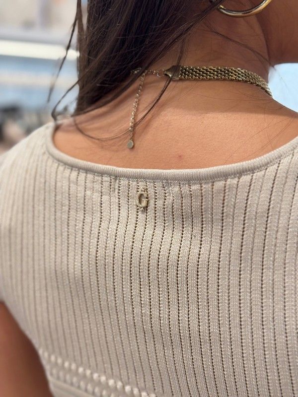 Guess - Ss Michelle Swtr Dress - Beige