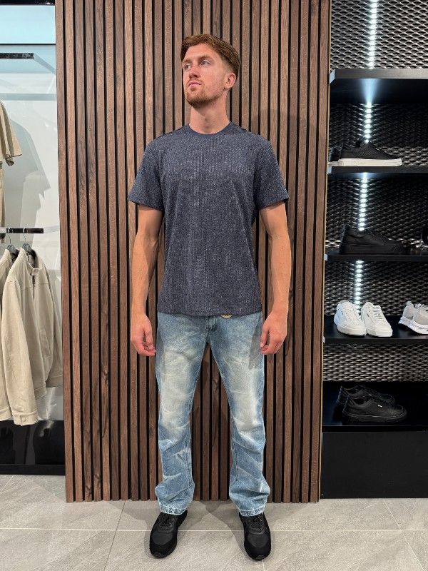 Guess - Ss Owen Knit Crew - Blauw