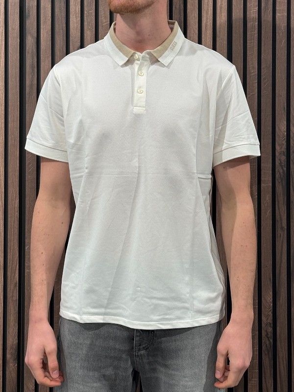 Guess - Ss Paul Guess Collar Polo - Wit