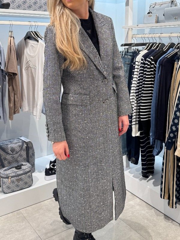 Guess - Stefania Fitted Coat - Grijs