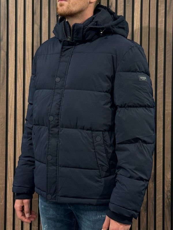 Guess - Strech Puffa Jacket - Blauw