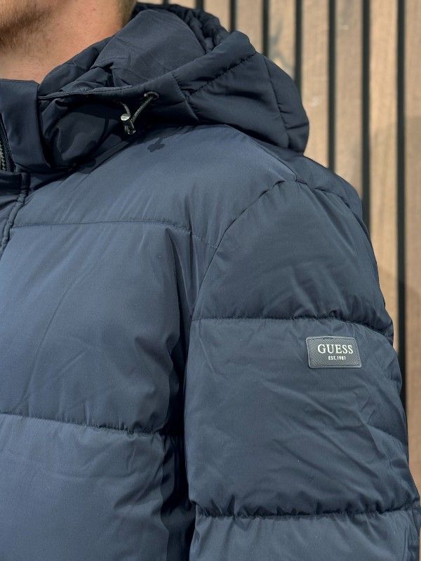 Guess - Strech Puffa Jacket - Blauw