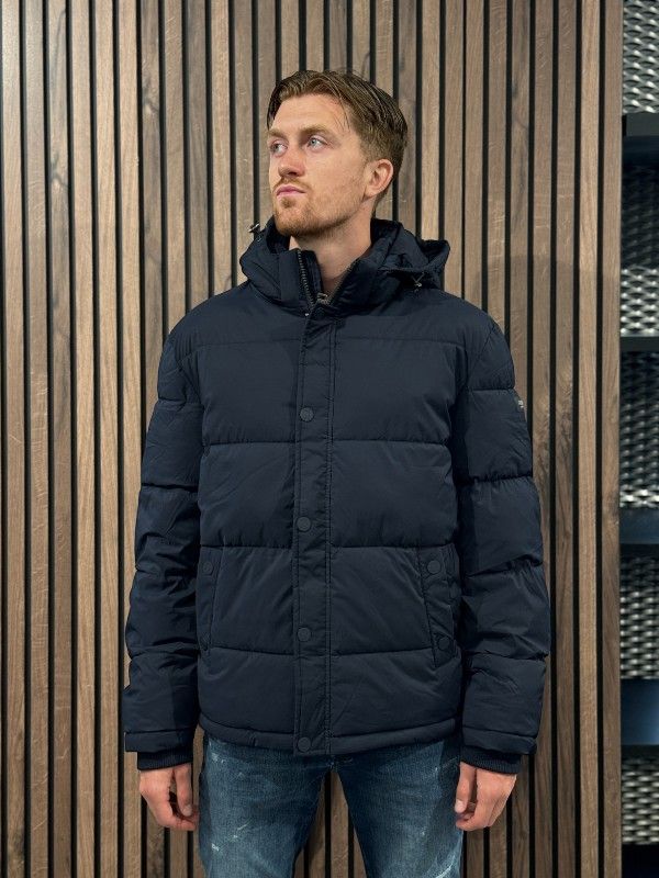 Guess - Strech Puffa Jacket - Blauw