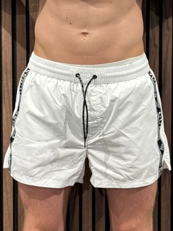 Guess - Swimtrunk Logo Tape Medium - Wit