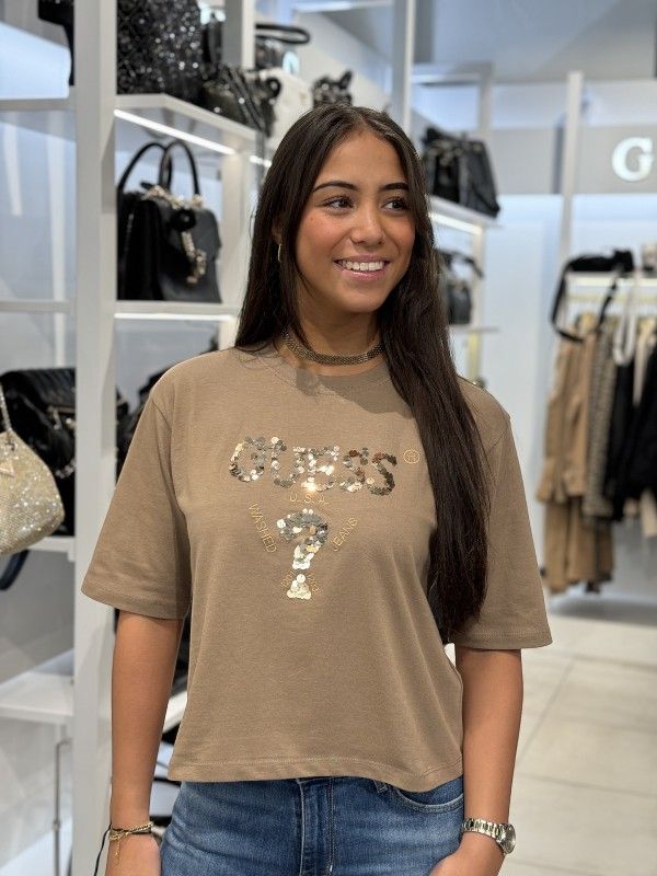 Guess Active - Aurlie Boxy Tee - Bruin