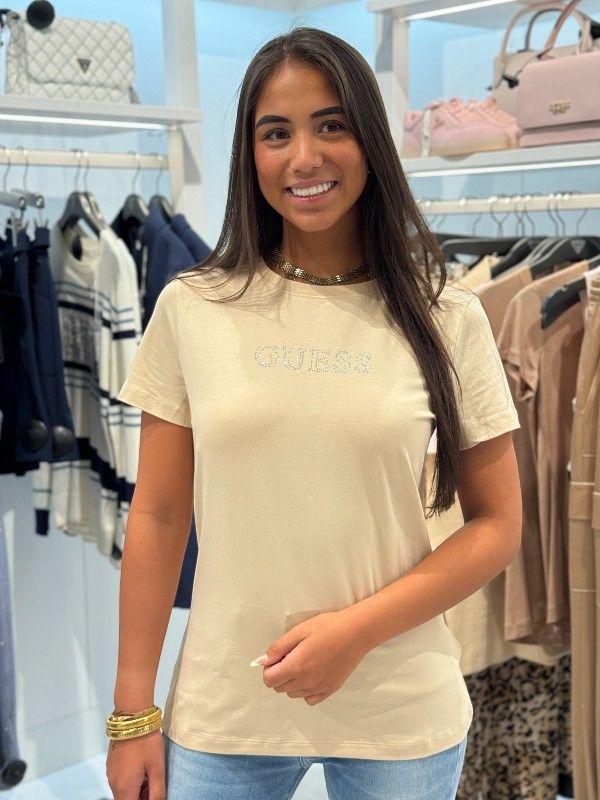 Guess Active - Briana Ss T-shirt - Beige