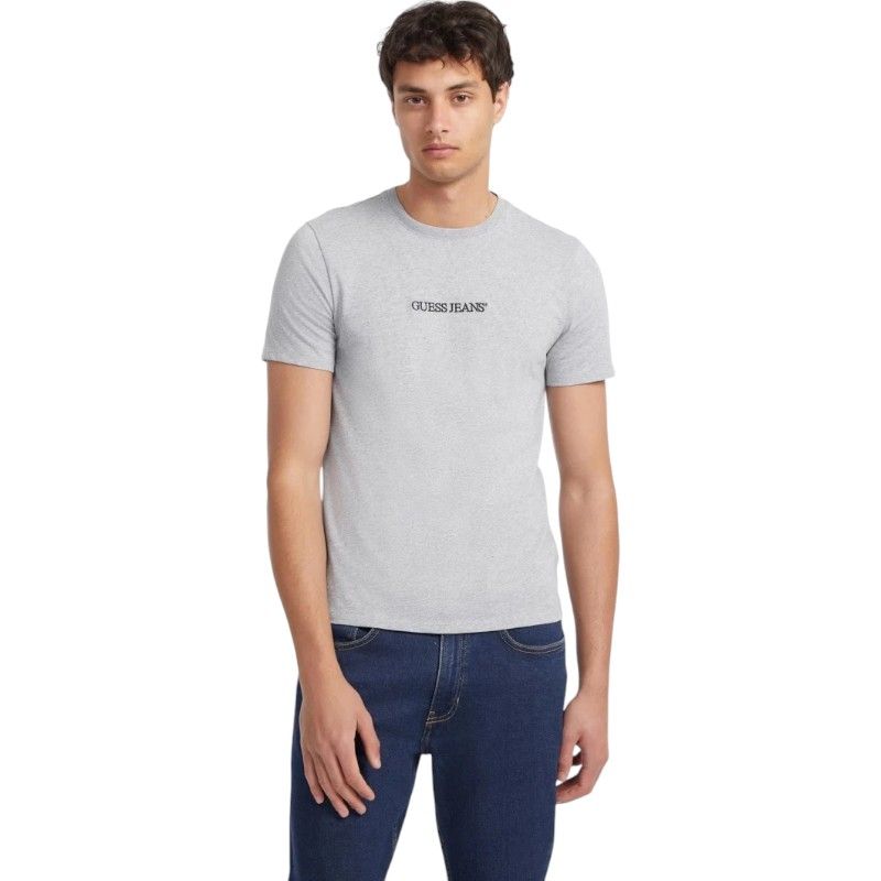 Guess Jeans - Gj Ss Cn Slim Logo Embro Tee - Grijs