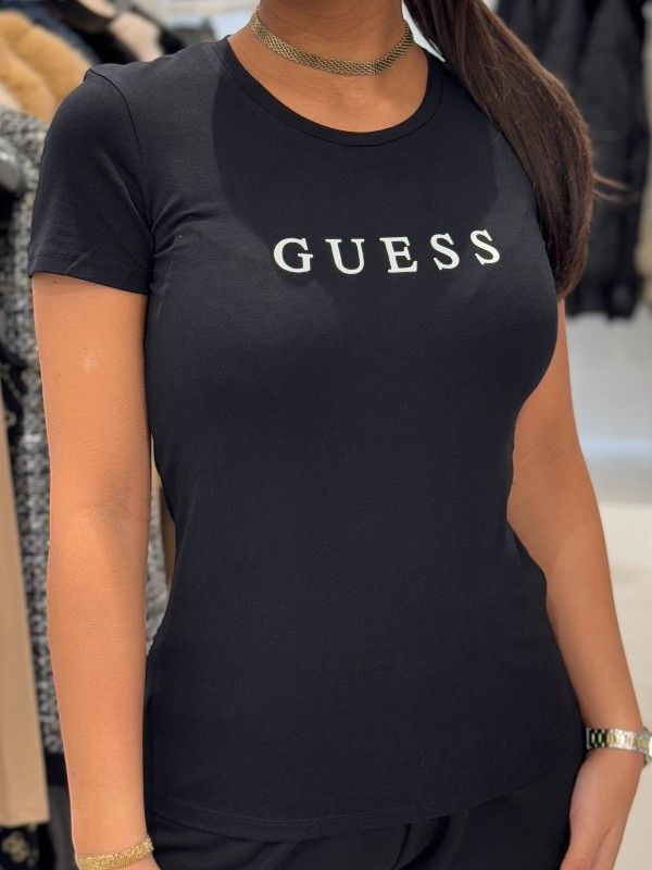 Guess - New Carrie Ss T-shirt - Zwart