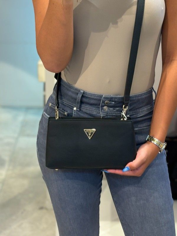 Guess - Talent Crossbody Top Zip - Zwart