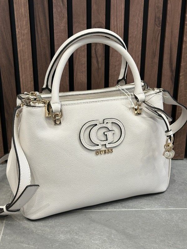 Guess - Calebra Hobo Status Satchel - Wit