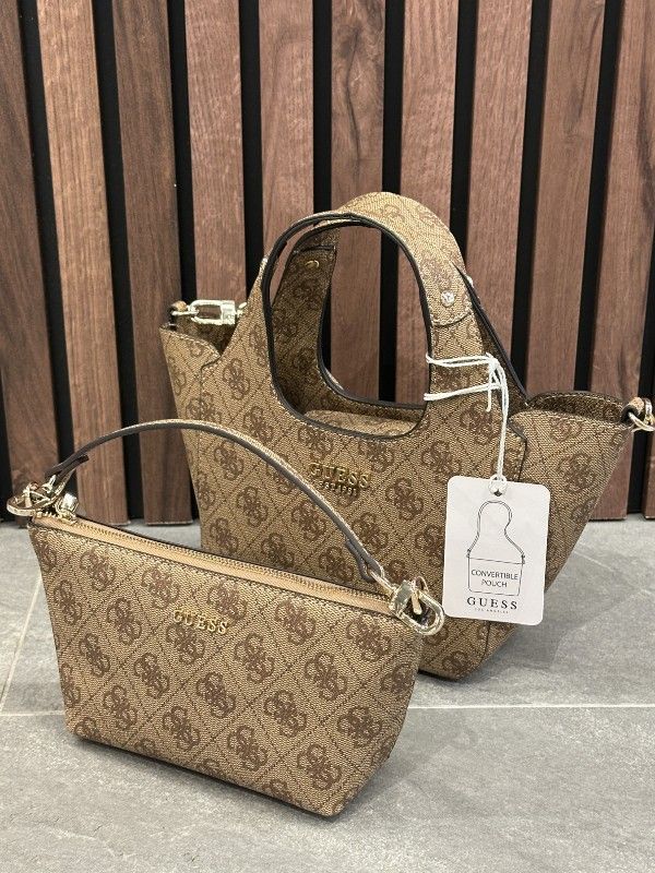 Guess - Calista 2 In 1 Mini Tote - Beige