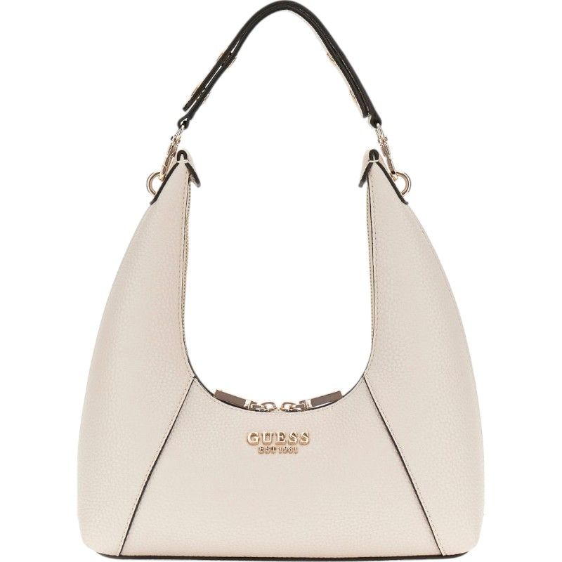 Guess - Calista Top Zip Shoulder Bag - Beige