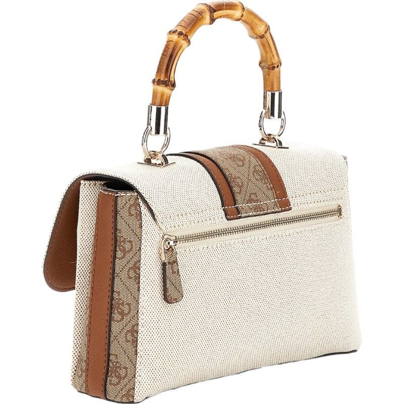 Guess - Kerima Bamboo Top Handle Flap - Bruin