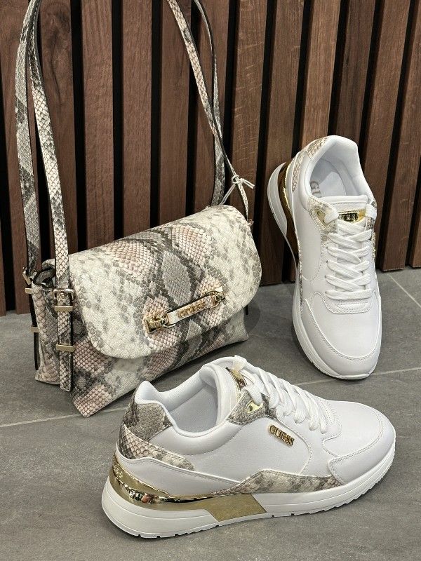 Guess - Lefia Flap Shoulder Bag - Beige