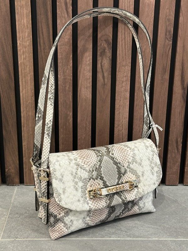 Guess - Lefia Flap Shoulder Bag - Beige