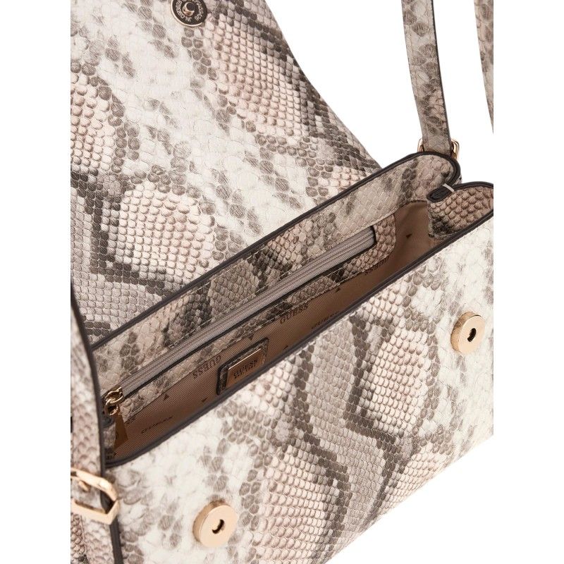 Guess - Lefia Flap Shoulder Bag - Beige