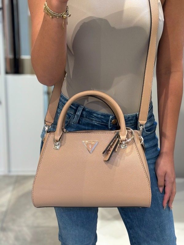 Guess - Noelle Luxury Satchel - Beige