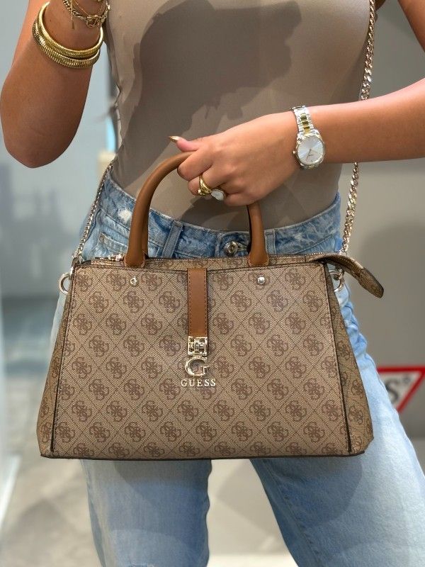 Guess - Zamira Luxury Satchel - Bruin