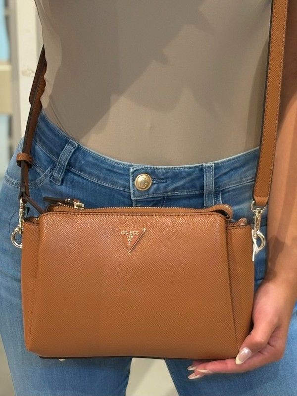 Guess - Noelle II Tri Comp Crossbody - Cognac