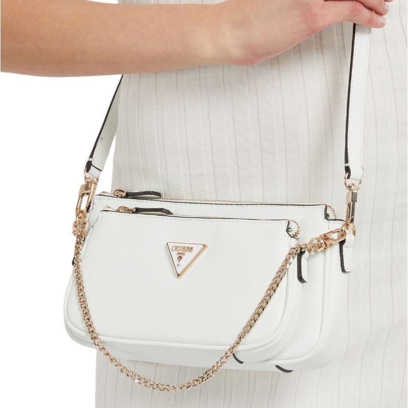 Guess - Noelle Dbl Pouch Crossbody - Wit