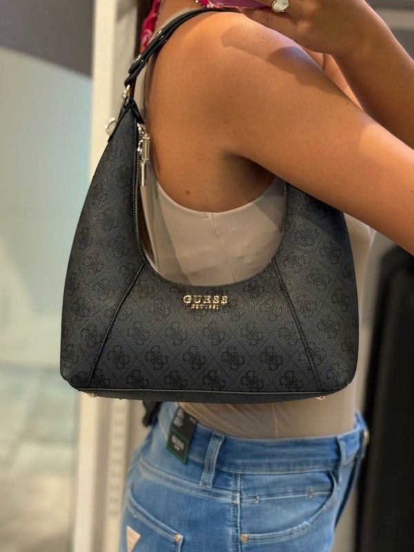 Guess - Calista Top Zip Shoulder Bag - Zwart
