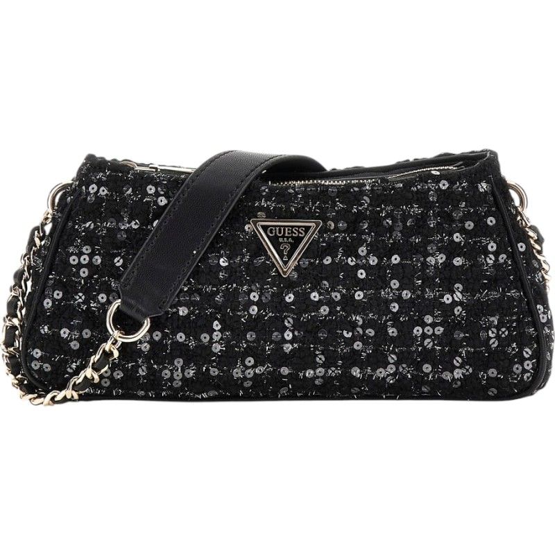 Guess - Giully Top Zip Shoulder Bag - Zwart
