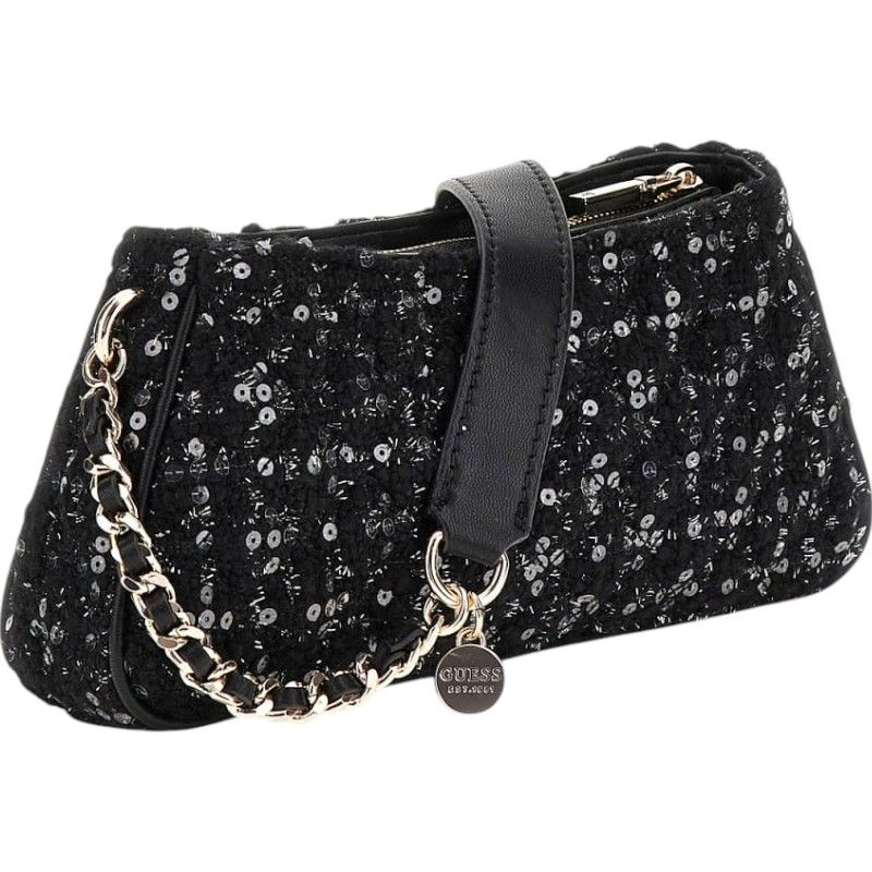 Guess - Giully Top Zip Shoulder Bag - Zwart