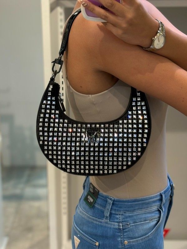 Guess - Lua Mini Hobo - Zwart