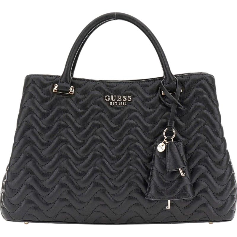 Guess - Melisandra Lrg Tri Comp Satchel - Zwart