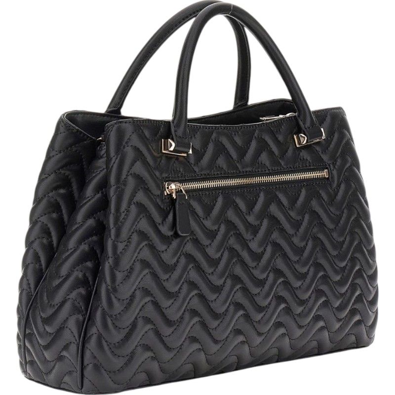 Guess - Melisandra Lrg Tri Comp Satchel - Zwart