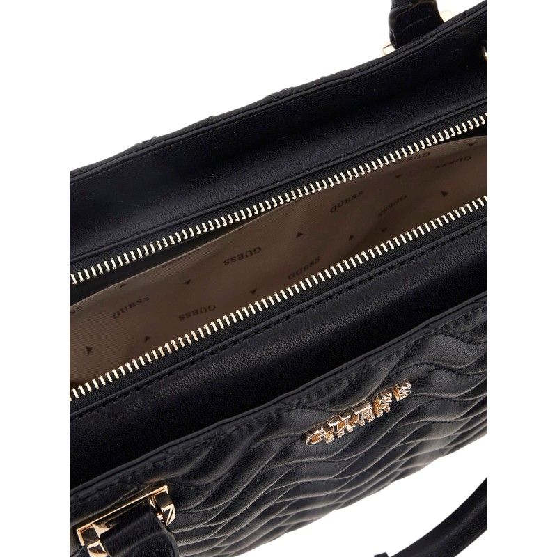 Guess - Melisandra Lrg Tri Comp Satchel - Zwart